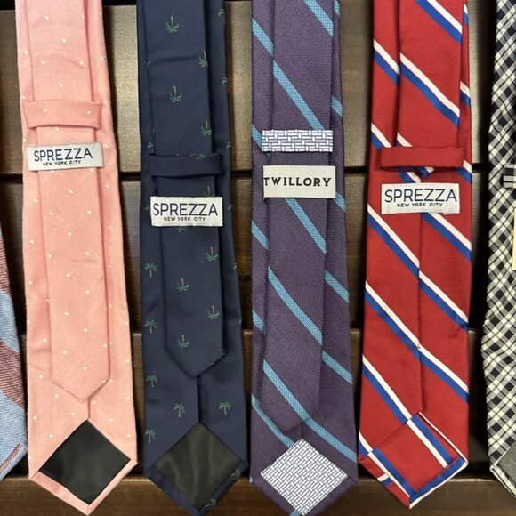 Lot Of 10, SPREZZA, Saks Fifth Avenue, Penguin, Trendz Co., 2.75” Luxury Ties - Picture 6 of 7
